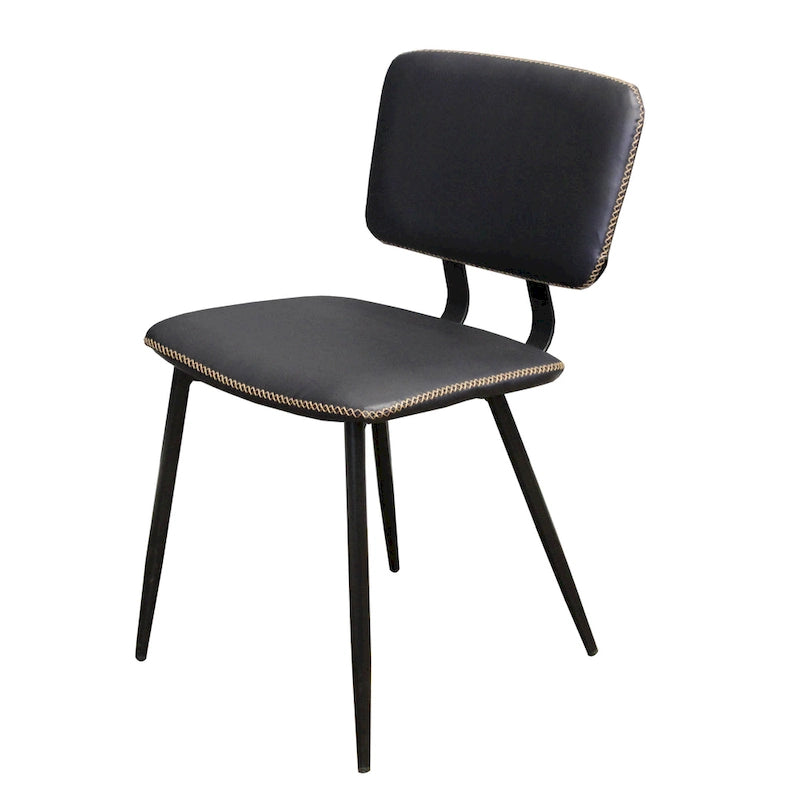 Chaise de salle à manger en similicuir multicolore, une place
