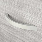 Ensemble de bureau 3 pièces pour 1 personne en Noyer moderne / Blanc / Noyer noir / Gris platine / Gris orage