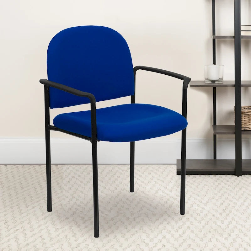 Chaise de salle à manger empilable en tissu noir / bordeaux / gris / marine, 1 place, empilable jusqu'à 5 unités