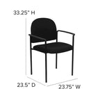 Chaise de salle à manger empilable en tissu noir / bordeaux / gris / marine, 1 place, empilable jusqu'à 5 unités