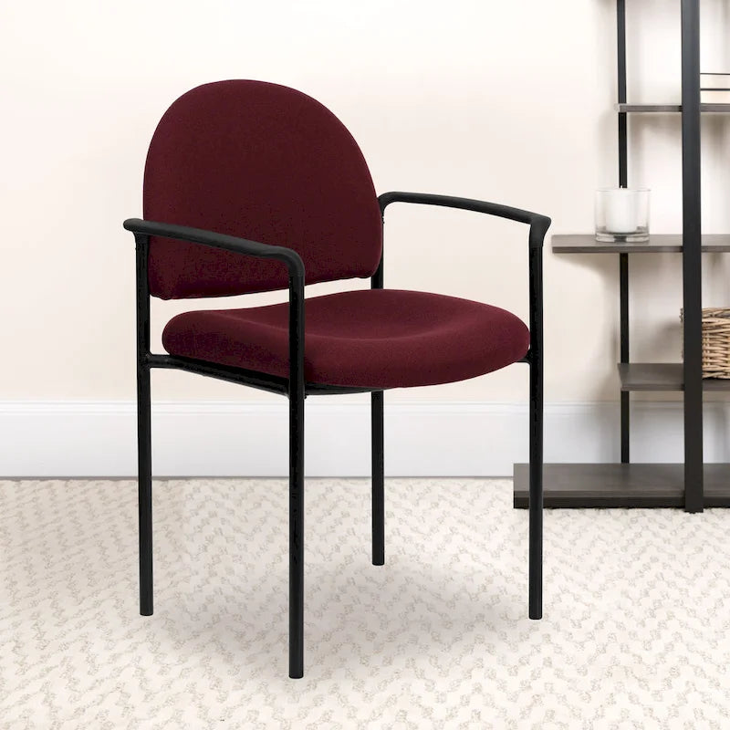 Chaise de salle à manger empilable en tissu noir / bordeaux / gris / marine, 1 place, empilable jusqu'à 5 unités