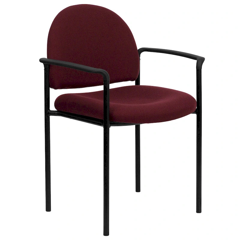 Chaise de salle à manger empilable en tissu noir / bordeaux / gris / marine, 1 place, empilable jusqu'à 5 unités