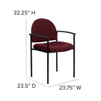 Chaise de salle à manger empilable en tissu noir / bordeaux / gris / marine, 1 place, empilable jusqu'à 5 unités