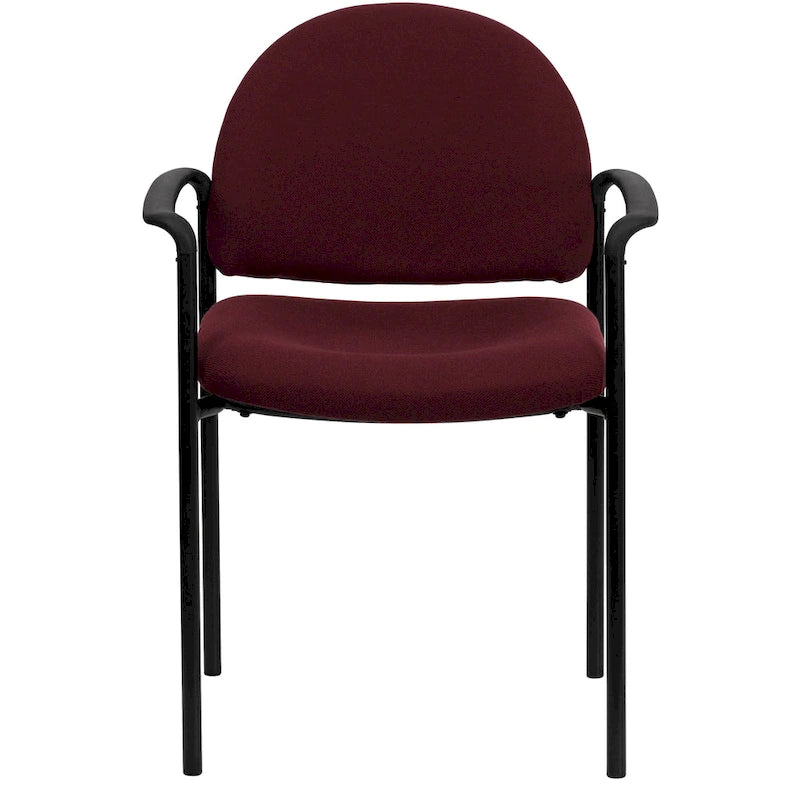Chaise de salle à manger empilable en tissu noir / bordeaux / gris / marine, 1 place, empilable jusqu'à 5 unités