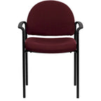 Chaise de salle à manger empilable en tissu noir / bordeaux / gris / marine, 1 place, empilable jusqu'à 5 unités