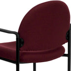Chaise de salle à manger empilable en tissu noir / bordeaux / gris / marine, 1 place, empilable jusqu'à 5 unités