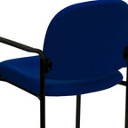 Chaise de salle à manger empilable en tissu noir / bordeaux / gris / marine, 1 place, empilable jusqu'à 5 unités