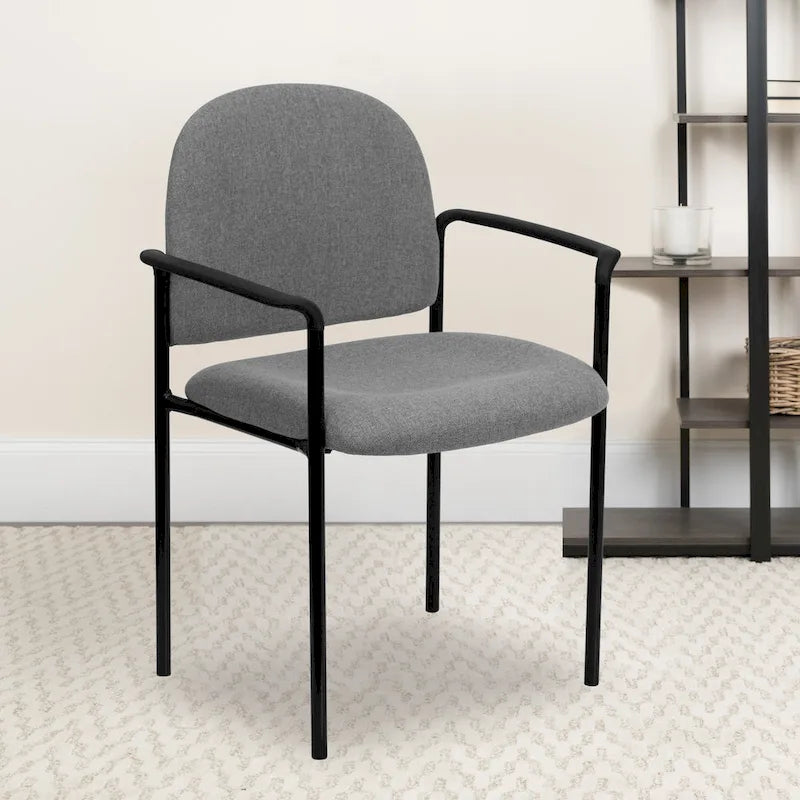 Chaise de salle à manger empilable en tissu noir / bordeaux / gris / marine, 1 place, empilable jusqu'à 5 unités