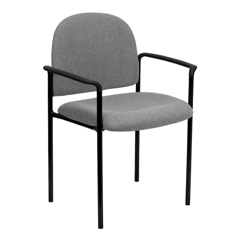 Chaise de salle à manger empilable en tissu noir / bordeaux / gris / marine, 1 place, empilable jusqu'à 5 unités