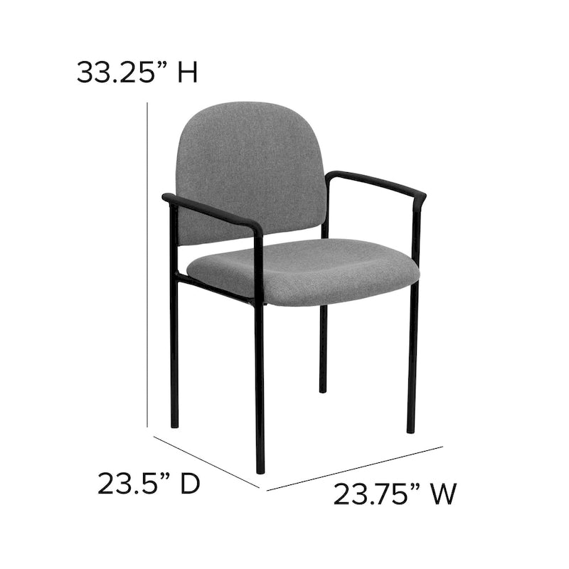 Chaise de salle à manger empilable en tissu noir / bordeaux / gris / marine, 1 place, empilable jusqu'à 5 unités