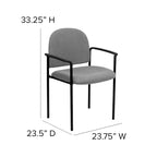 Chaise de salle à manger empilable en tissu noir / bordeaux / gris / marine, 1 place, empilable jusqu'à 5 unités