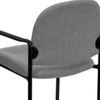 Chaise de salle à manger empilable en tissu noir / bordeaux / gris / marine, 1 place, empilable jusqu'à 5 unités