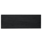 Banc TV en acacia massif, couleur marron/sable flotté/noir alto, simple