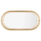 Table basse à 2 niveaux en verre, doré / noir mat, 107 cm (L) x 53 cm (P) x 43 cm (H)