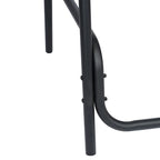 Tabouret de bar en rotin gris/noir/marron moyen, lot de 4, intérieur/extérieur