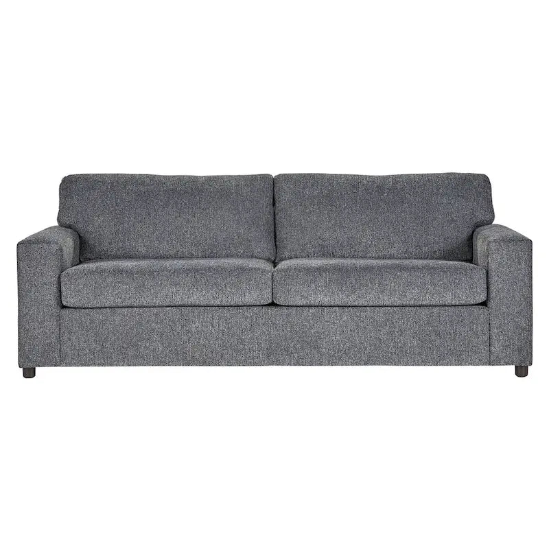 Canapé 3 places à dossier souple Ash Grey / Bleu / Chiffon Naturel