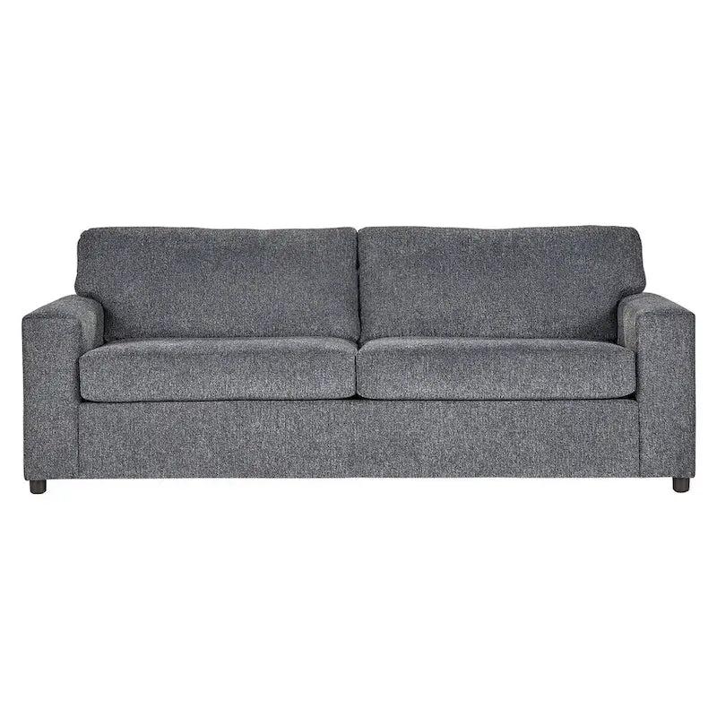 Canapé 3 places à dossier souple Ash Grey / Bleu / Chiffon Naturel