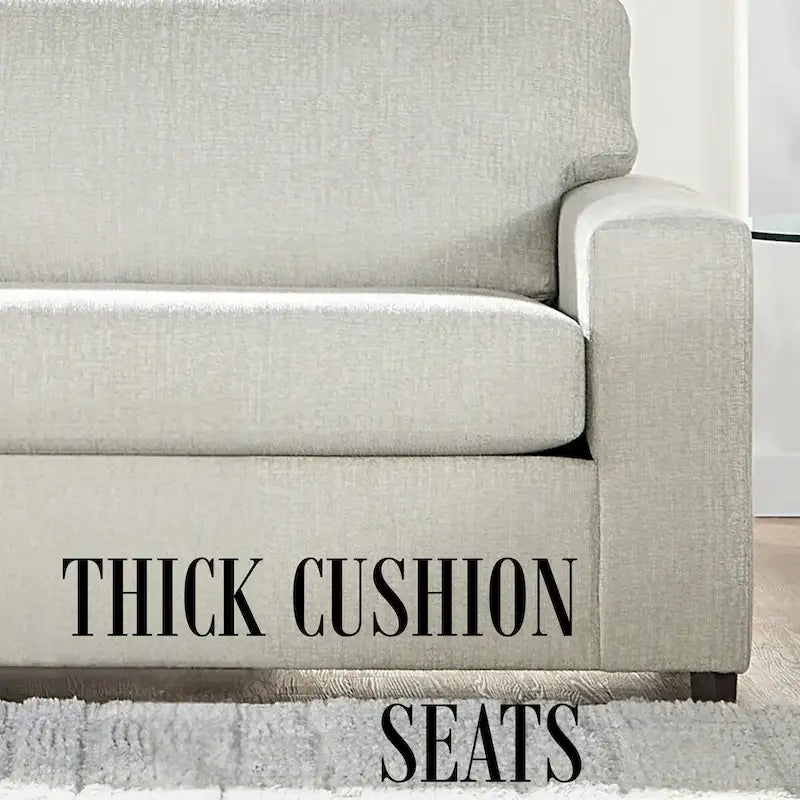 Canapé 3 places à dossier souple Ash Grey / Bleu / Chiffon Naturel