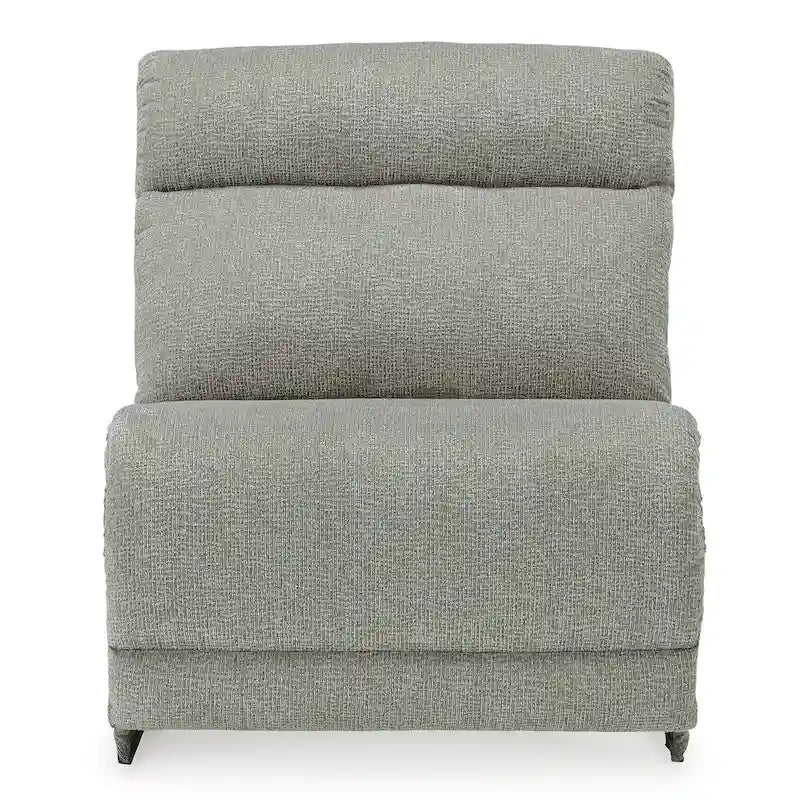 Canapé d'angle inclinable électrique 3 places gris - 109 po L x 38 po P x 39 po H