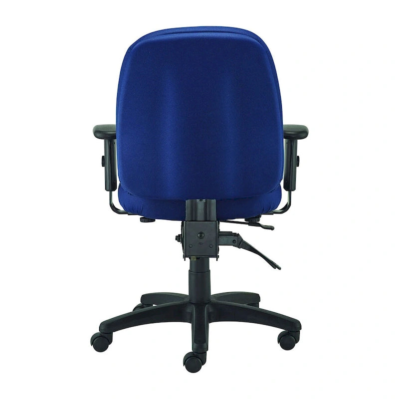 Fauteuil de bureau pivotant multifonctionnel anthracite / bleu marine / noir (utilisateur unique)