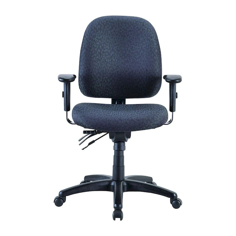 Fauteuil de bureau pivotant multifonctionnel anthracite / bleu marine / noir (utilisateur unique)