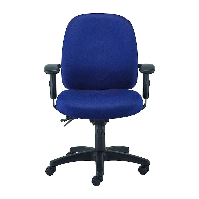 Fauteuil de bureau pivotant multifonctionnel anthracite / bleu marine / noir (utilisateur unique)