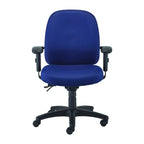 Fauteuil de bureau pivotant multifonctionnel anthracite / bleu marine / noir (utilisateur unique)
